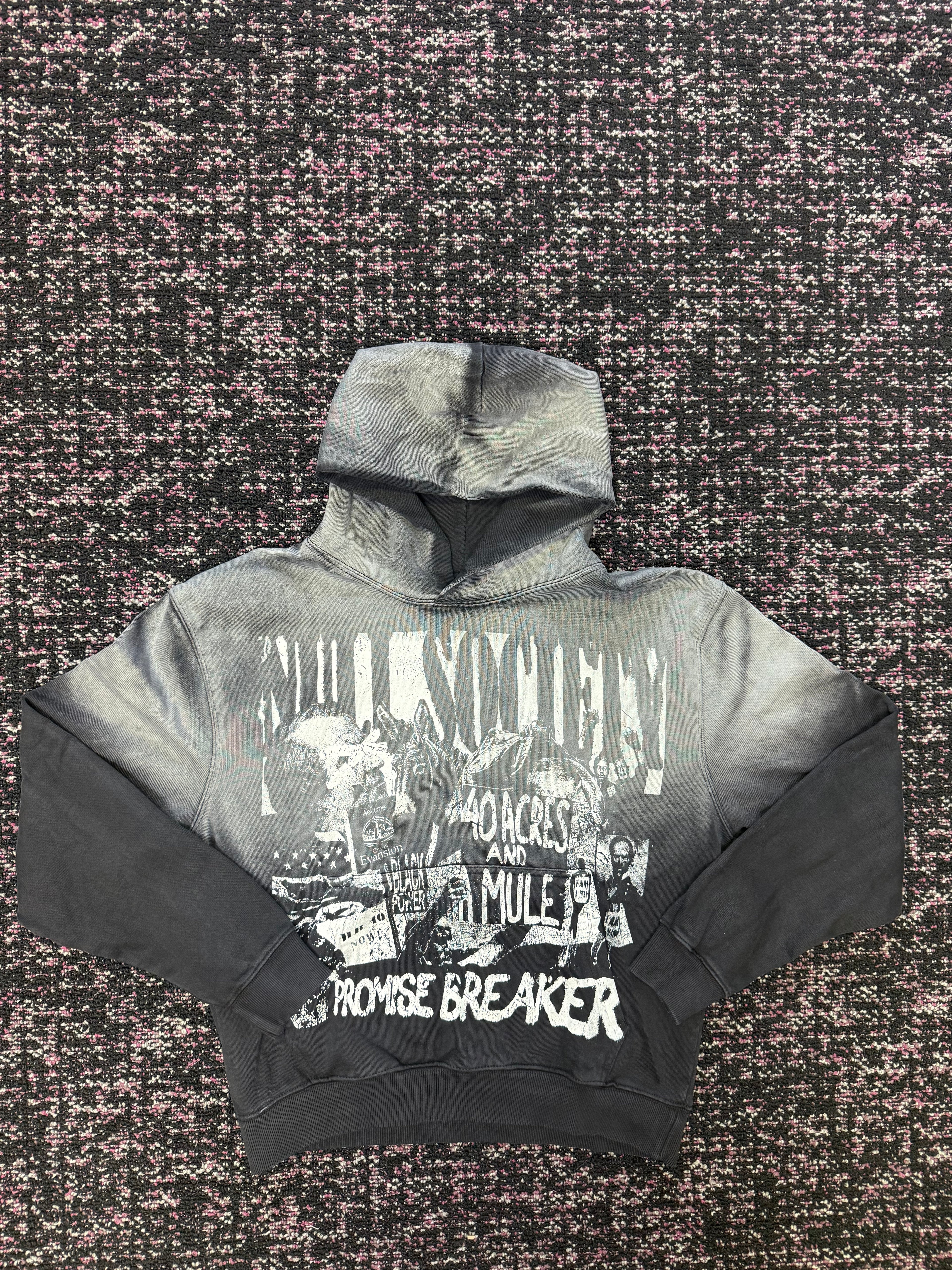 Null Society 40 Acres Ashy Washed Hoodie
