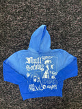 Null Society God Bless Blue Hoodie