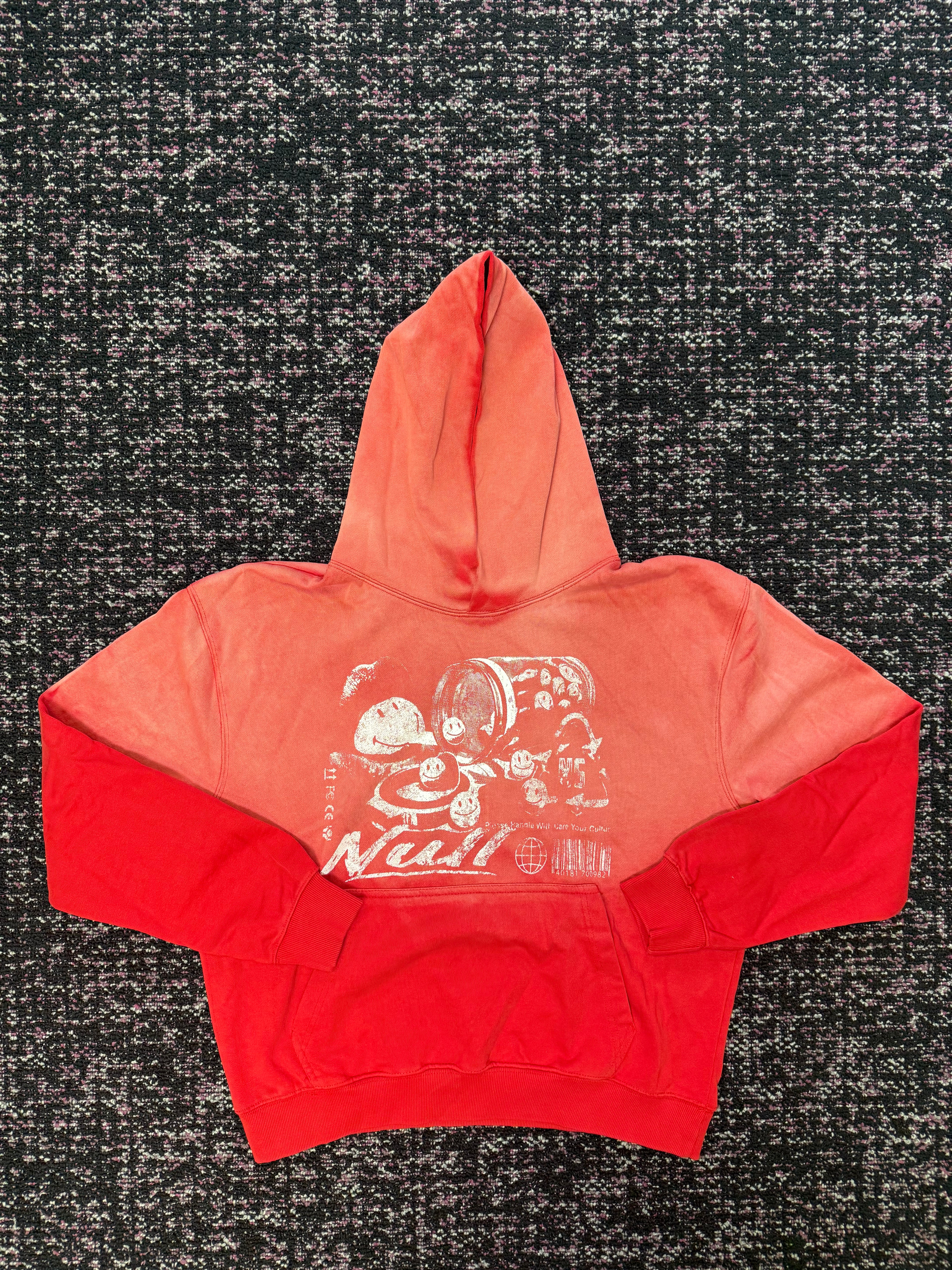 Null Society Keep Your Circle Small Red Hoodie