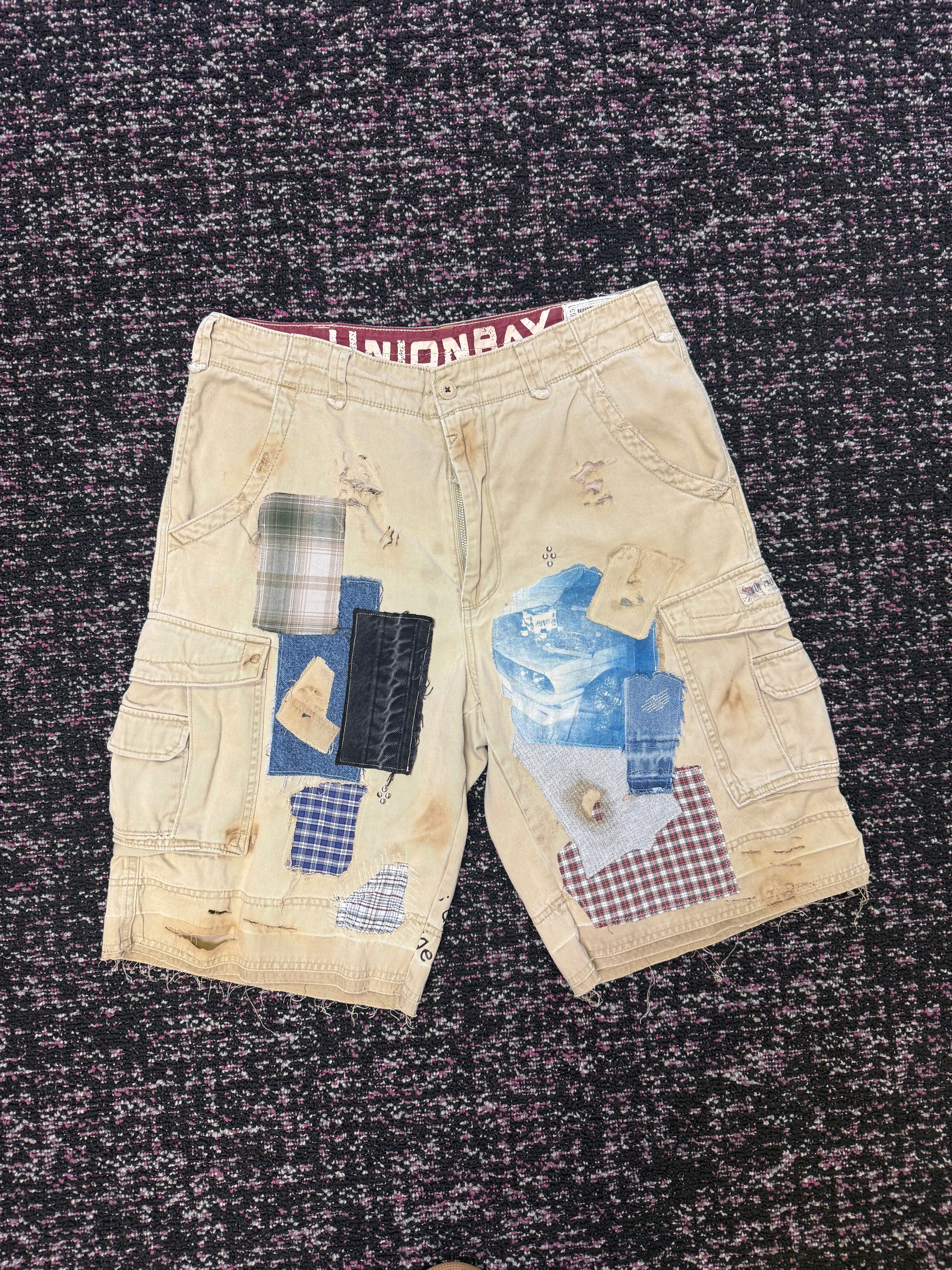 Eccentric Soul Light Khaki Denim Cargo Jorts