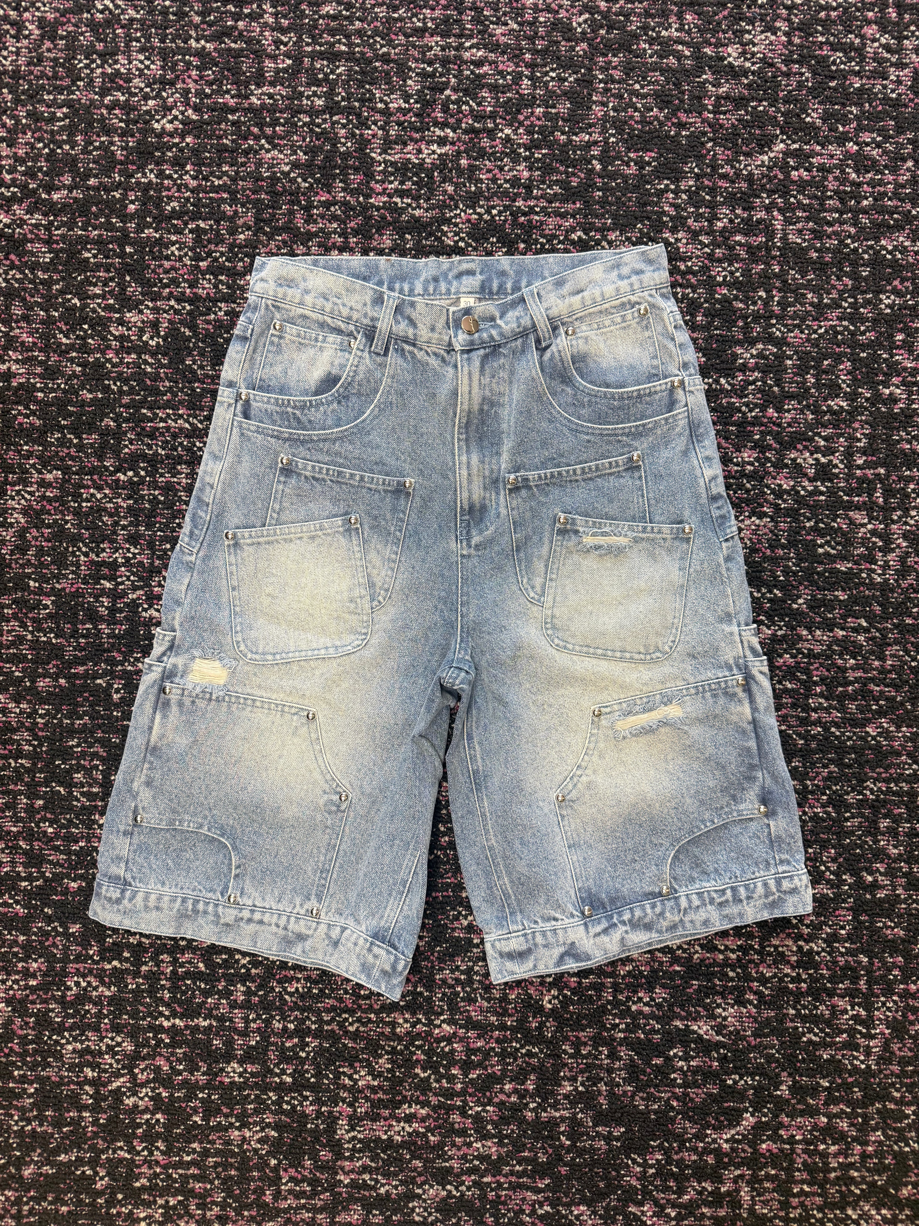 Ultimate Aim Light Blue Denim Jorts