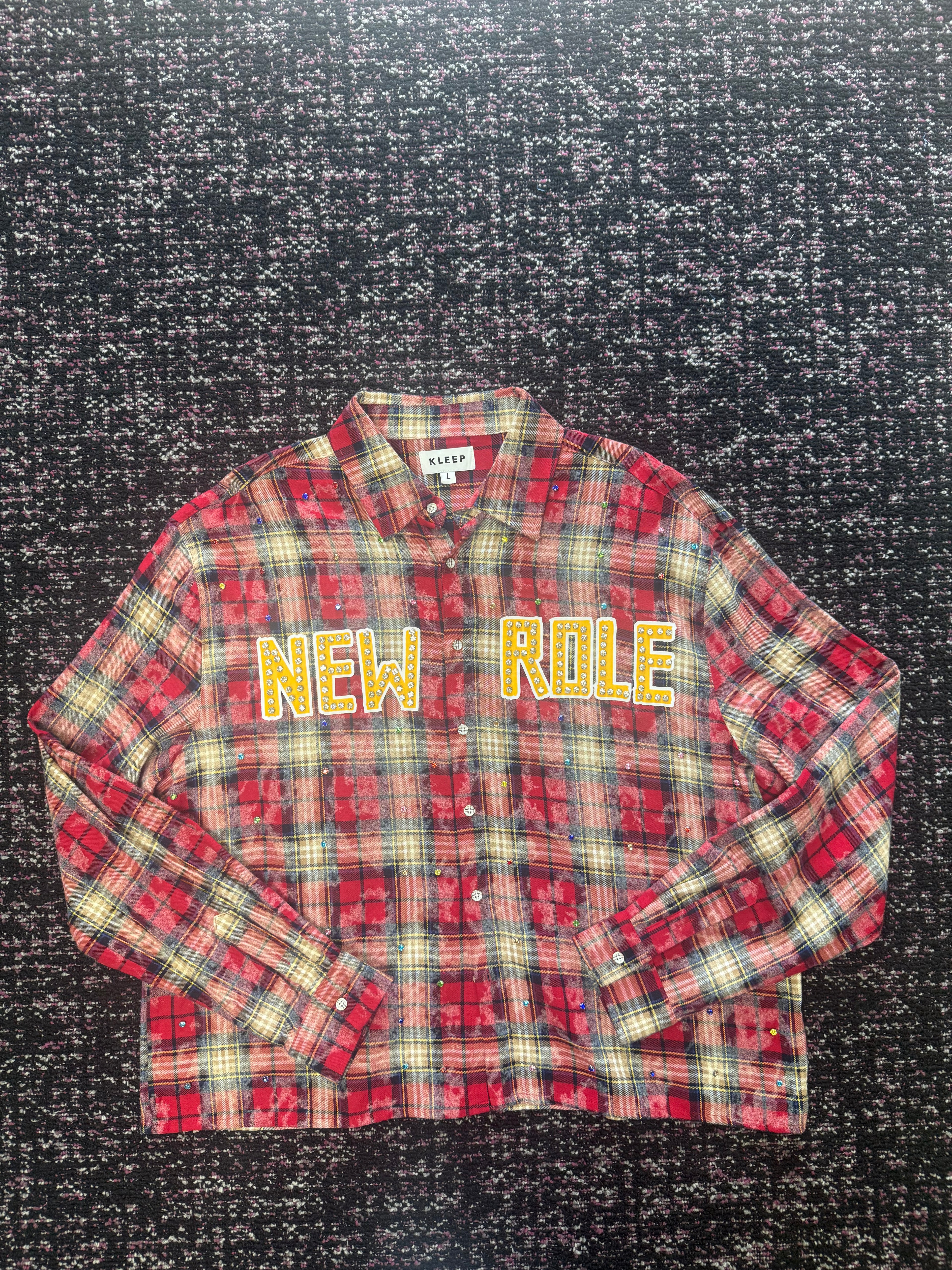 New Rule Colored Rhinestone Flannel