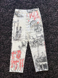 Dirty South White “ATL” Denim Jeans