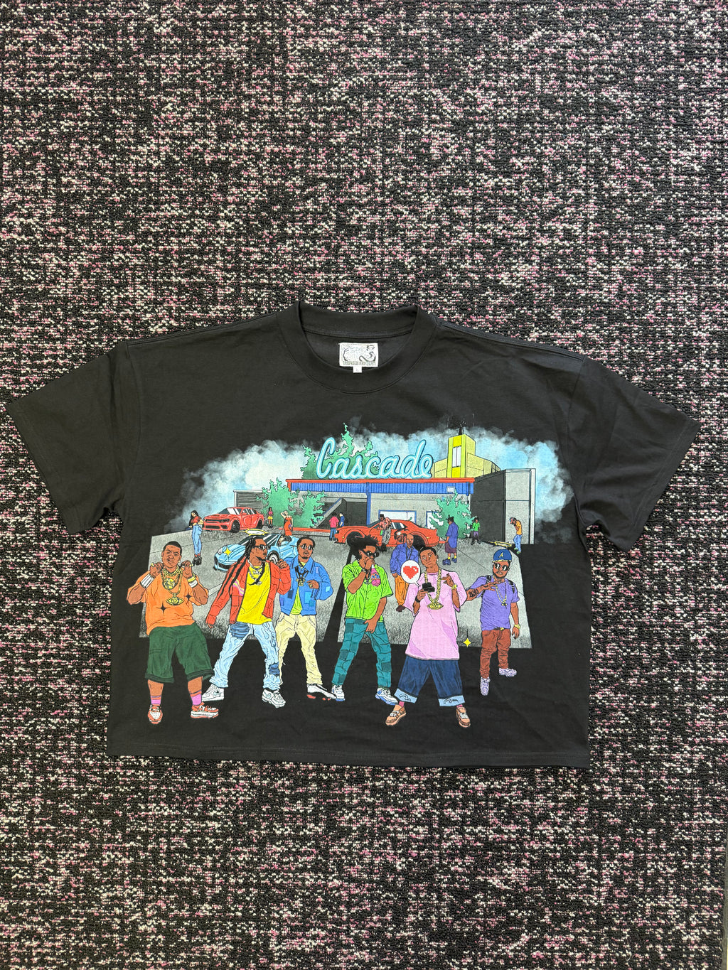 Visionary Black Cascade Tee