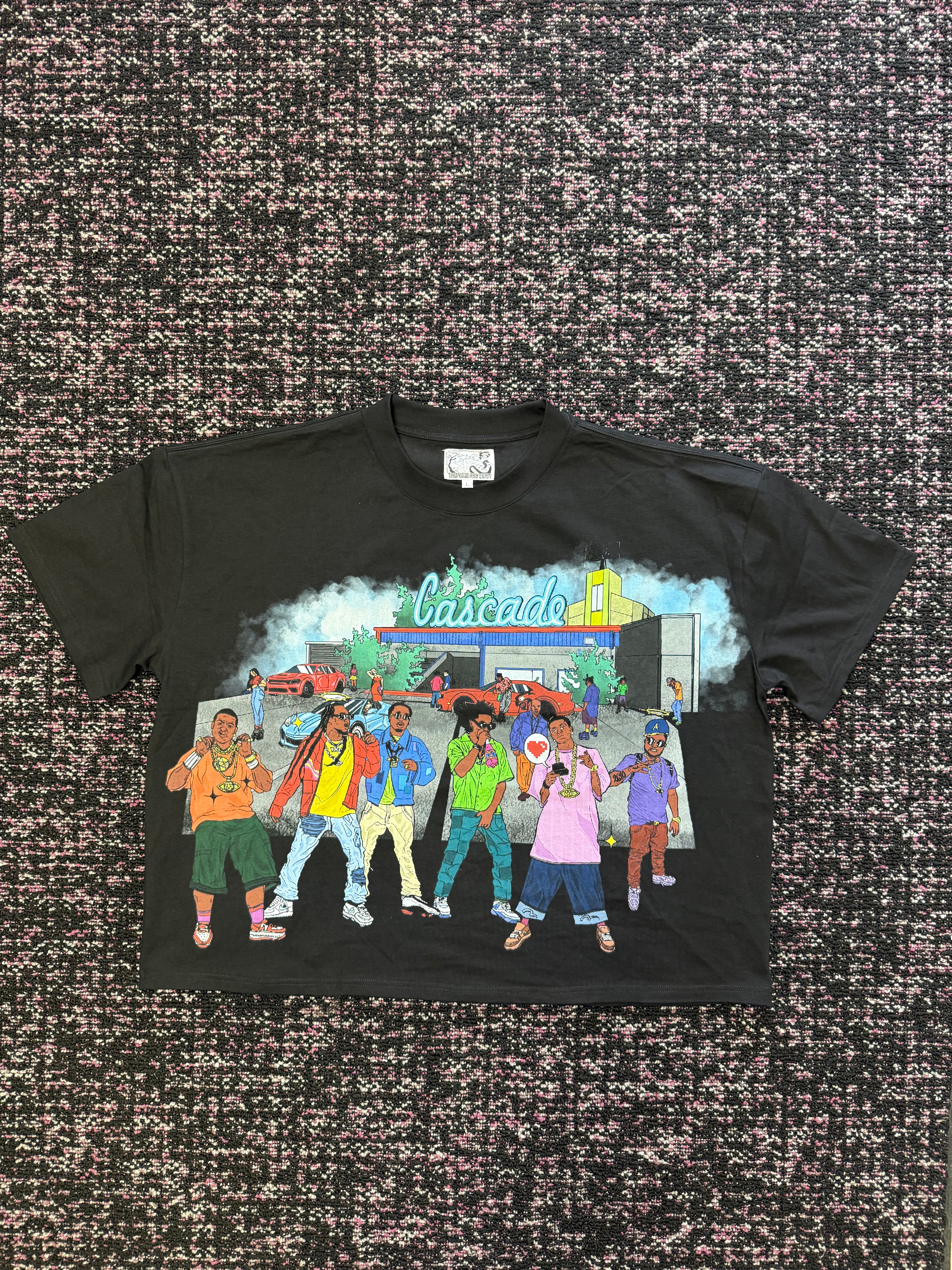 Visionary Black Cascade Tee