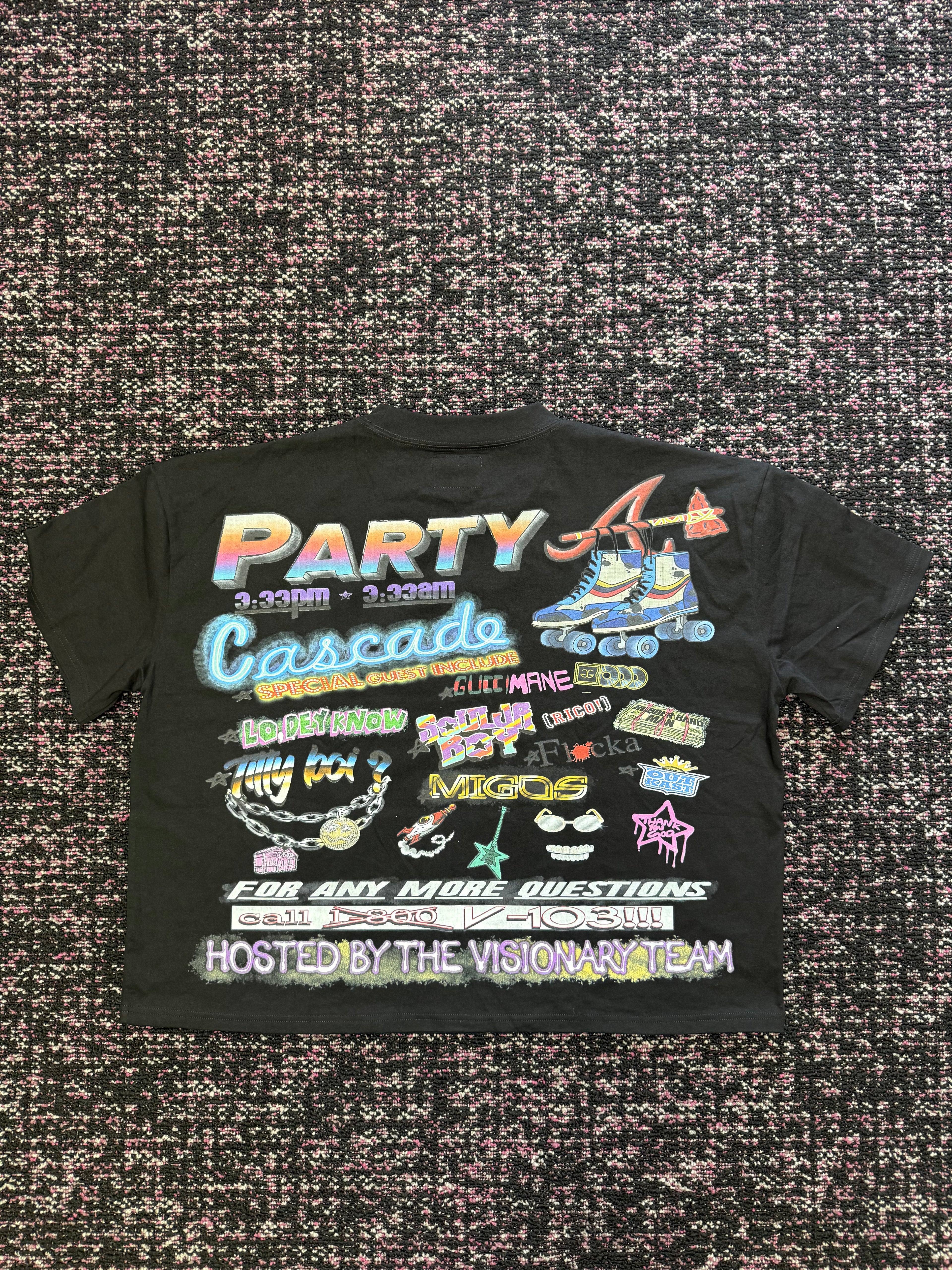 Visionary Black Cascade Tee