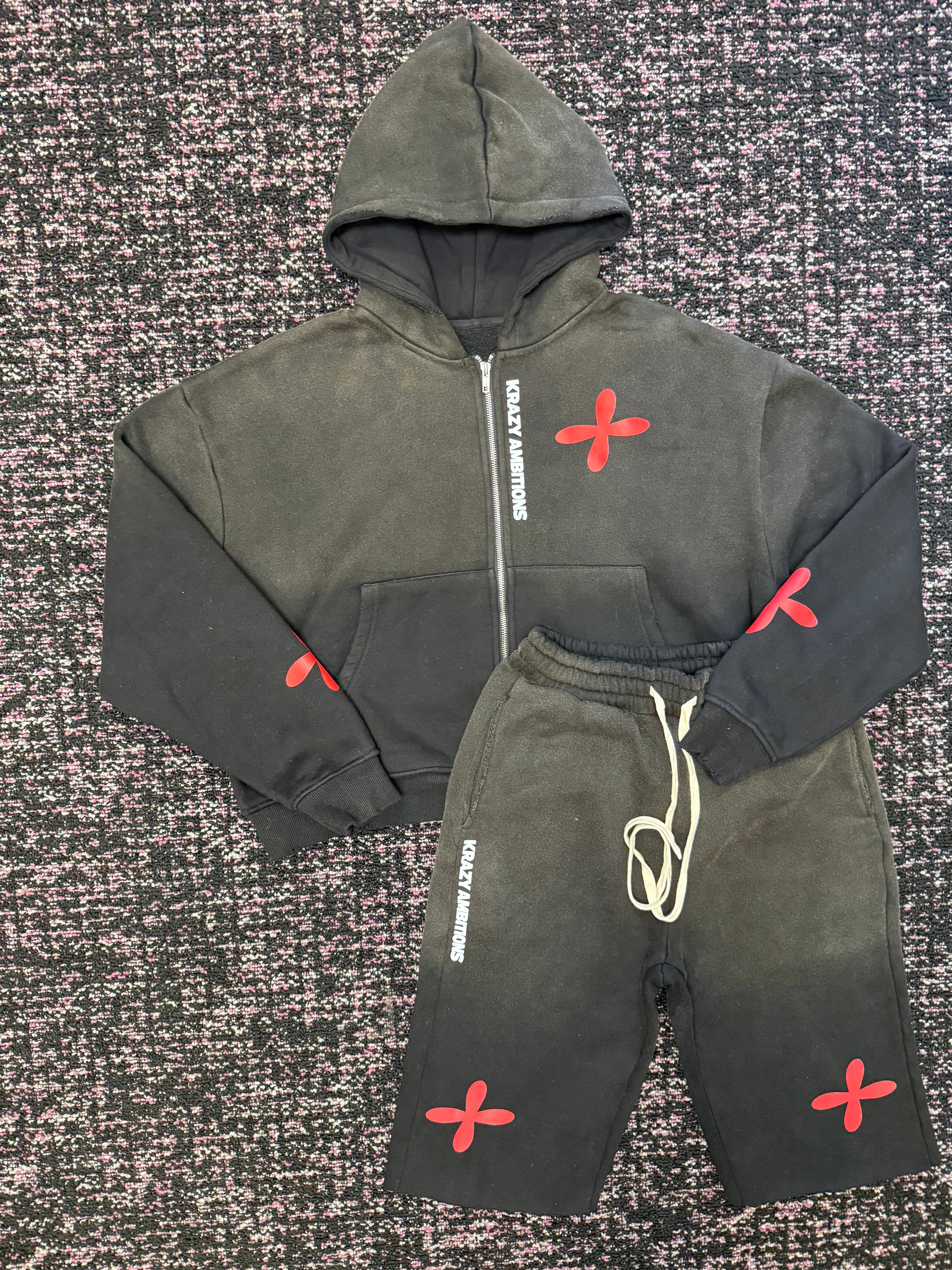 Krazy Ambition Black Red Set